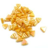 Glass Triangles 10mm: Iridised golden