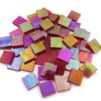 Stained Glass Squares: Red Lacquer