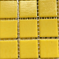 Glass tile, 20mm: Golden Yellow