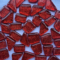 Glitter Glass: Red