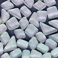 Glitter Glass: White