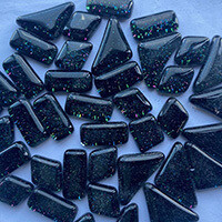 Glitter Glass: Black