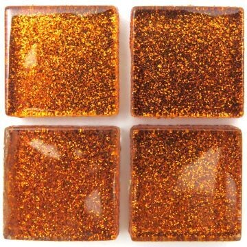 20mm: glitter glass, burnt orange