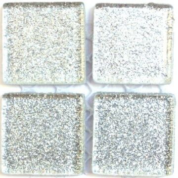 20mm: glitter glass, Silver