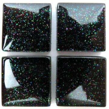 20mm: glitter glass, Black