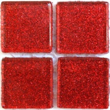 20mm: glitter glass, red