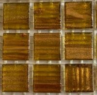 Glass tile, 20mm: Honey