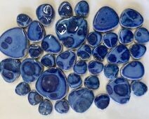 Ceramic Pebble, Blue Ocean