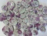 Ceramic Pebble, Pink Floral