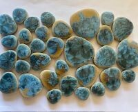 Ceramic Pebble, Copper Blue