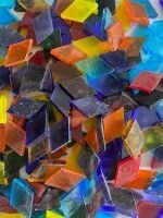 Stained Glass, transparent diamond mix
