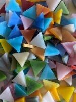 Stained Glass, opaque triangle mix