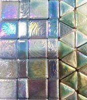 Ceramic Geometrics: Iridised turquoise