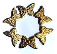 Ceramic Butterfly, Gold metallic