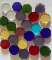Stained Glass, transparent flat rounds