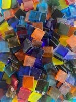 Stained Glass, transparent square mix