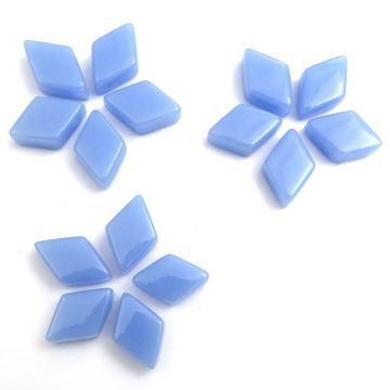 Glass shapes: Pale Blue Diamonds