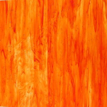 Stained Glass Sheet: Streaky Orange