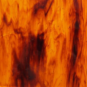 Stained Glass Sheet: Mid Brown Wispy