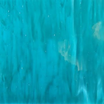 Stained Glass Sheet: Deep Teal Wispy