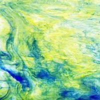 Stained Glass Sheet: Yellow Blue Cathedral