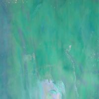 Stained Glass Sheet: Sea Green Iridised