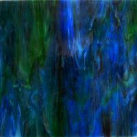 Stained glass sheet: Indigo Violet Aqua