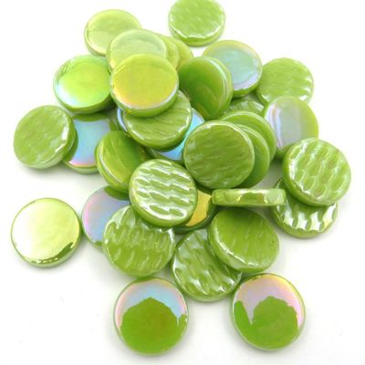 Penny Rounds: Acid Green Pearl