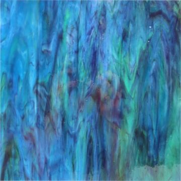 Stained Glass Sheet: Indigo Rainbow