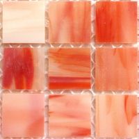 Stained Glass, 20mm, Coral Gloss iridised