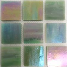 Stained Glass, 20mm, Mint Julep iridised