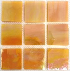 Stained Glass, 20mm, Apricot iridised