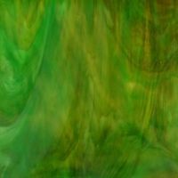 Stained Glass Sheet: Amber Green wispy