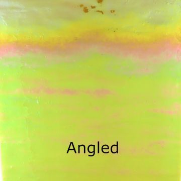Stained Glass Sheet: Neon Yellow Iridised