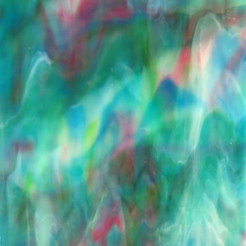 Stained glass sheet: Rainbow Turquoise