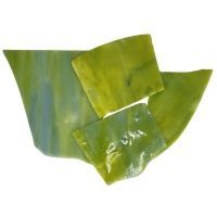 Scrap glass: 100g, Yellow, blue, green mix