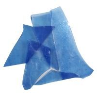 Scrap glass: 100g, transparent cornflower