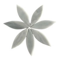 Stained Glass Petals: Pale grey, large