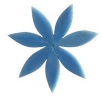 Stained Glass Petals: soft blue, large