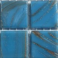 Glass tile, 20mm: Azure Gold
