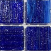 Glass tile, 20mm: Indigo skies