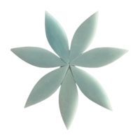 Stained Glass Petals: Pale aqua, large