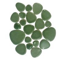 Ceramic Pebble, Light Green