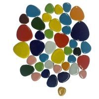 Ceramic Pebble, Rainbow
