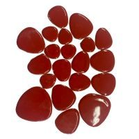 Ceramic Pebble, Red