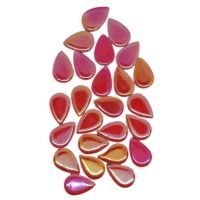 Ceramic Water Drops, Iridised Ruby Red, 50g