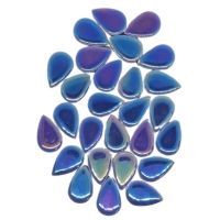 Ceramic Water Drops, Iridised Rich Blue, 50g