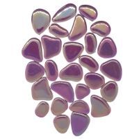 Ceramic mini pebble: iridescent purple