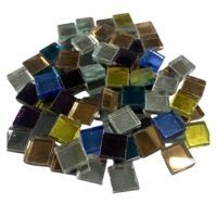 Mirror squares, mixed colour, 10mm x10mm