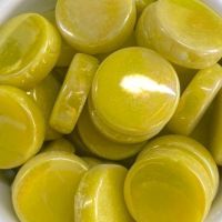 XL Penny Rounds, Iridescent Yellow